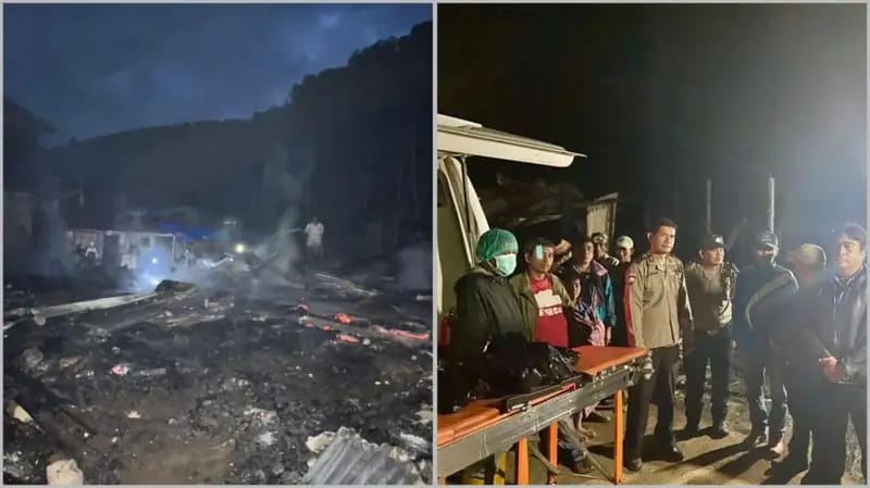 8 RUMAH WARGA DESA BULUH PANCUR KECAMATAN JUHAR – KARO, TERBAKAR “DILAHAP” SIJAGO MERAH